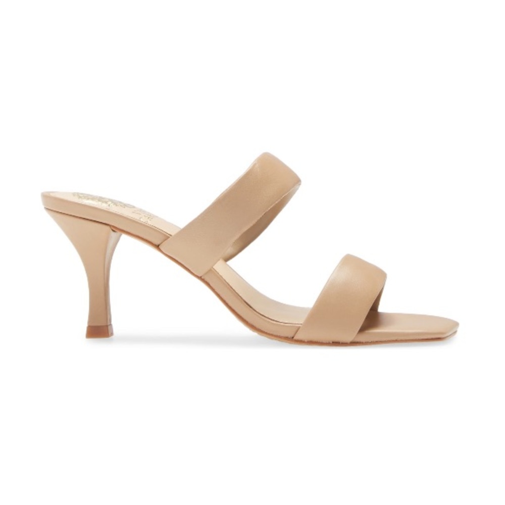 vince camuto heeled mule sandals